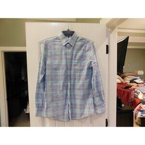 Southern Tide Men's Multi-Color Plaid Button Down Shirt- S